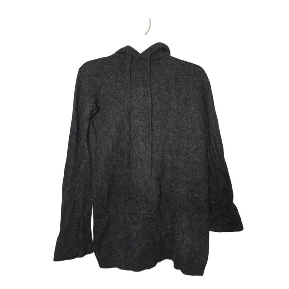 360Cashmere Womens 100% Cashmere Gray Hooded Sweater Size S - Picture 1 of 5